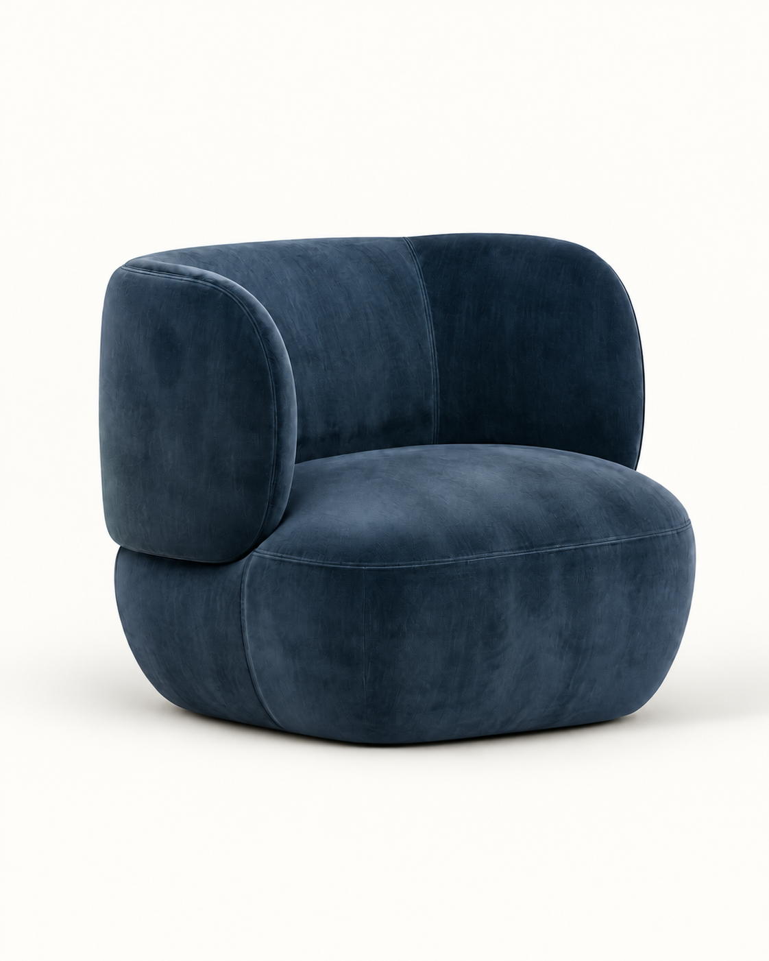 Patricia Swivel Chair Textured Velvet Moonlight, view 4