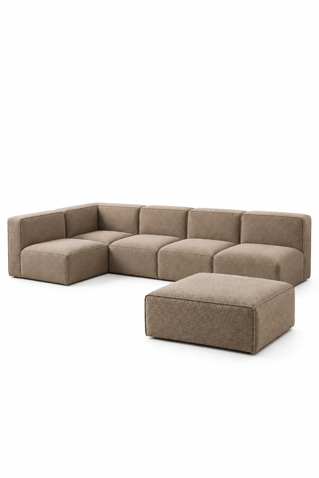 Diva 6 Seater Kairo sand Plus ottoman