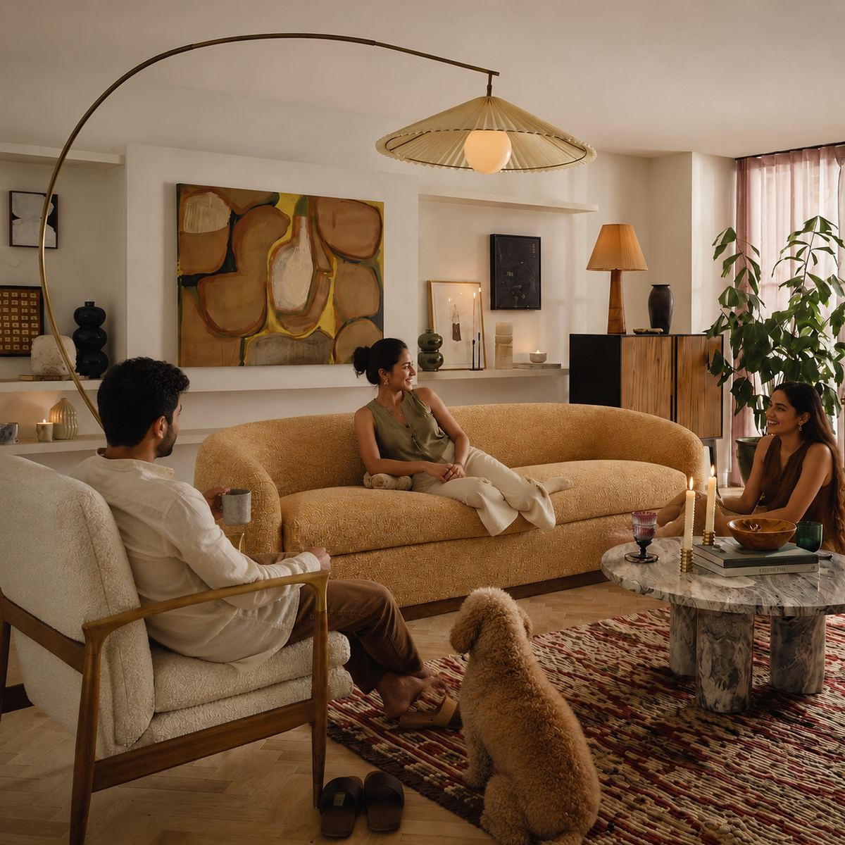 Murphy Classic Sofa Lola Honey