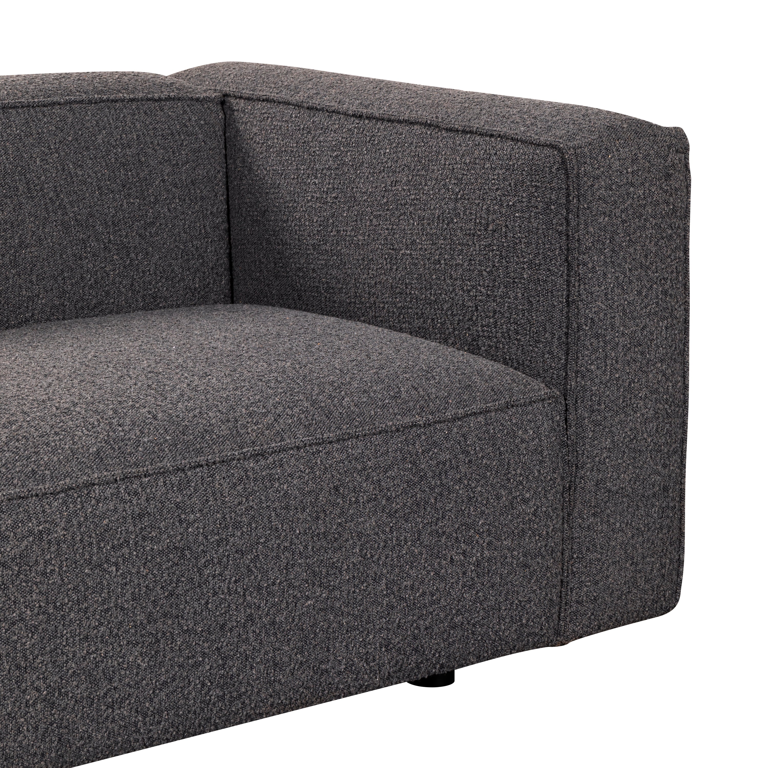 Aretha 4 Seater Boucle Charcoal