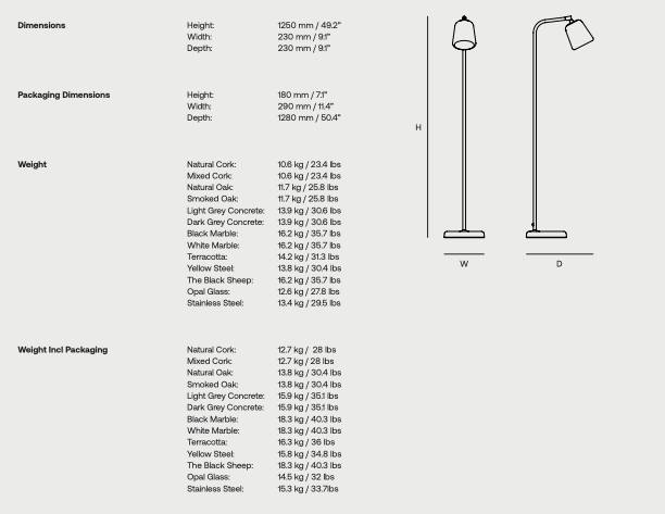 Material Floor Lamp