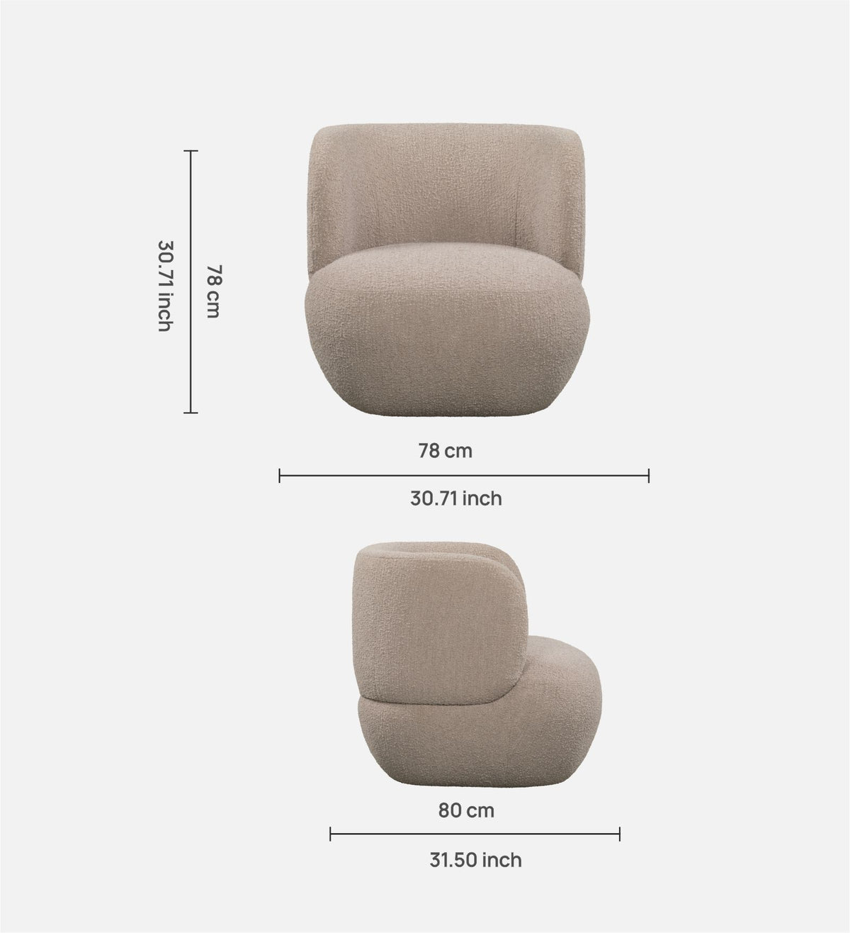 Patricia Swivel Chair Vista vanilla