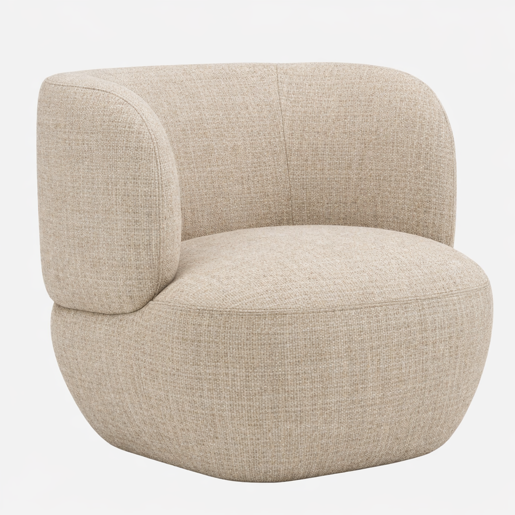 Patricia Swivel Chair Chenille Oat