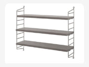 Pocket Wall Shelf – Grey by String Furniture