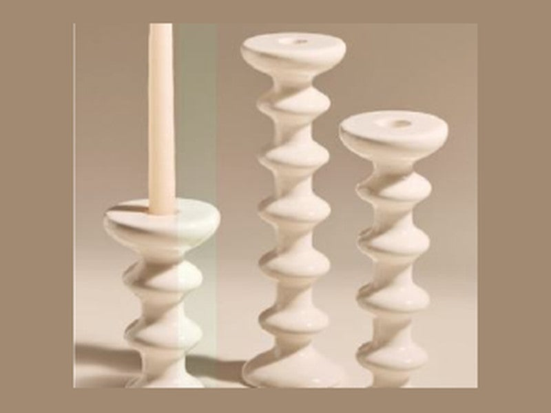 Sarah Lavoine Candle Holder – White, Large