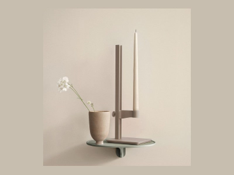 String Candle Holder – White